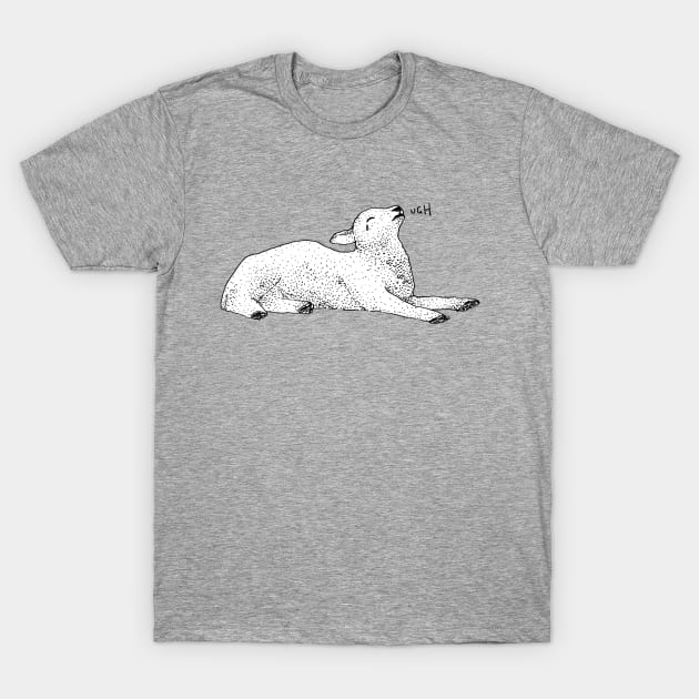 Exasperated Lamb T-Shirt by martinascott